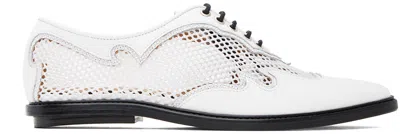 Toga White Lace-up Oxfords In Aj1272 White