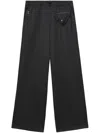 Toga Wide-leg Trousers In Black