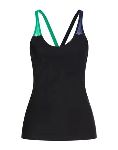 Toga Woman Top Black Size 8 Nylon, Polyurethane In Multi