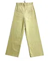Toga Women's Wide Leg Corduroy Sailor Pants In Light Green In Green