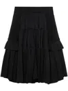 Toga Wool Skirt In 黑色