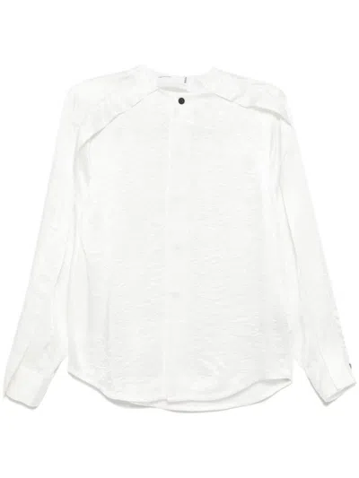 Toga Wrinkle Satin Blouse In White