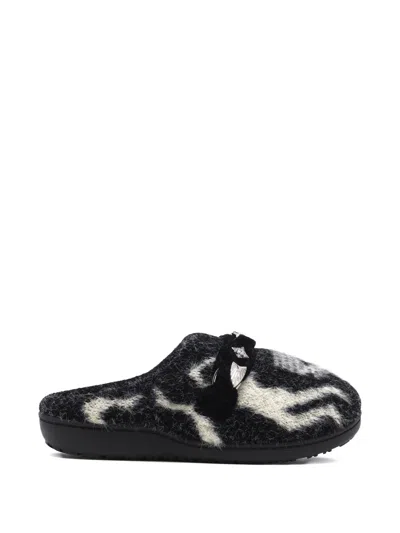 Toga X Subu Embellished Pattern Mules In Black