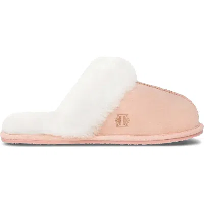 Togas Amanda Womens Sheepskin Slippers In Pink