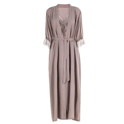 Togas Christina 100% Viscose Sleeping Wear In Pink