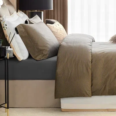 Togas Dixon 100% Cotton Pillowcase In Brown;gold