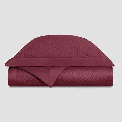 Togas Dorian-royal 100% Cotton King Guest Room Pillow Case Case Pack In Red