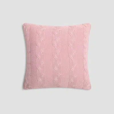 Togas Haley Cotton Indoor/outdoor Throw Pillow In Pink