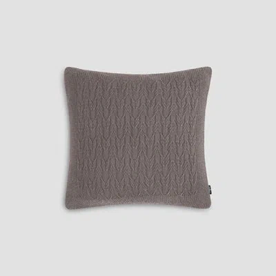 Togas Holty Wool Blend Indoor/outdoor Throw Pillow In Coffee