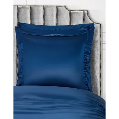 Togas House Of Textiles House Of Textiles Elite Silk Standard Sham In Dark Blue