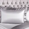 Togas House Of Textiles House Of Textiles Elite Silk Standard Sham In Silver