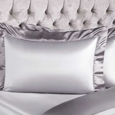 Togas House Of Textiles House Of Textiles Elite Silk Standard Sham In Silver