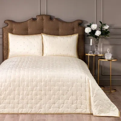 Togas Louis Beige Cotton Blend Coverlet