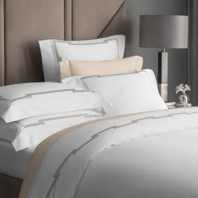 Togas Metalisi Embroidery Pillowcase In White