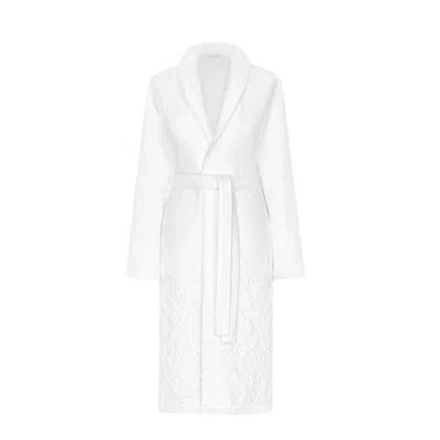 Togas Michelle 100% Cotton Terry Cloth Girl/woman+ Ankle Bathrobe In White