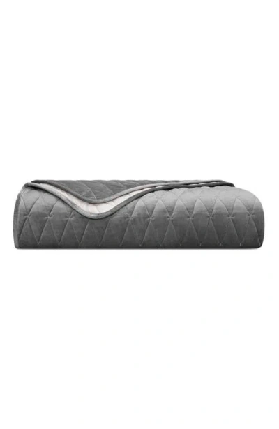 Togas Moretto Bedcover In Gray