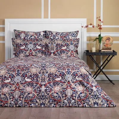 Togas Morris Egyptian-like Cotton Flat Sheet In Blue