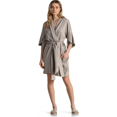 Togas Naomi Short Woman's Bathrobe In Brown