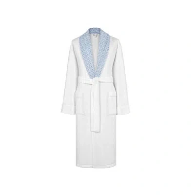 Togas Santorini 100% Cotton Terry Cloth Bathrobe In White