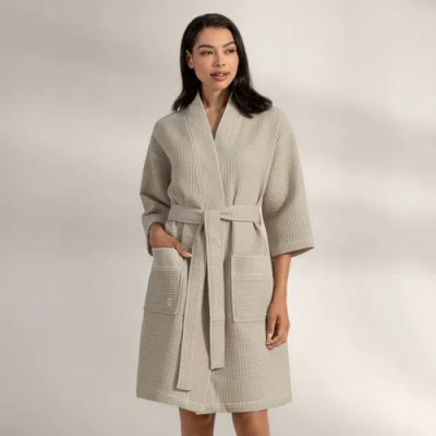 Togas Sauners Unisex Bathrobe In Gray