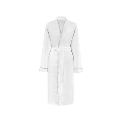 Togas Susan 100% Cotton Waffle Girl / Woman+ Ankle Bathrobe In White
