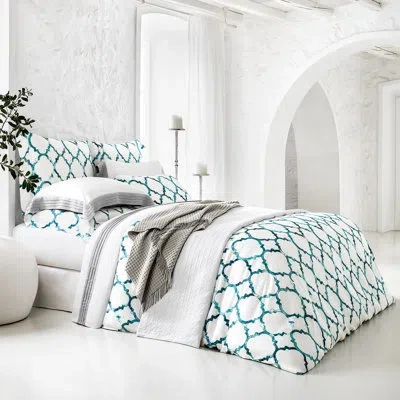Togas Taylor Rayon Sham In Snow White;turquoise