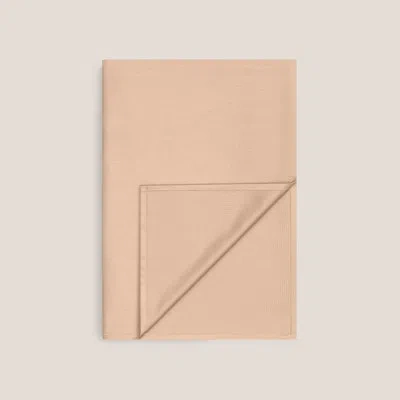 Togas Vanessa 300 Thread Count 100% Cotton Flat Sheet In Beige