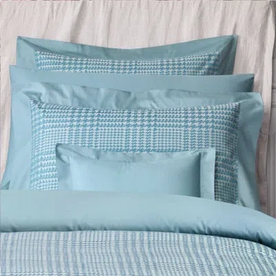 Togas William Floral Egyptian Certified Cotton Pillowcase In Blue