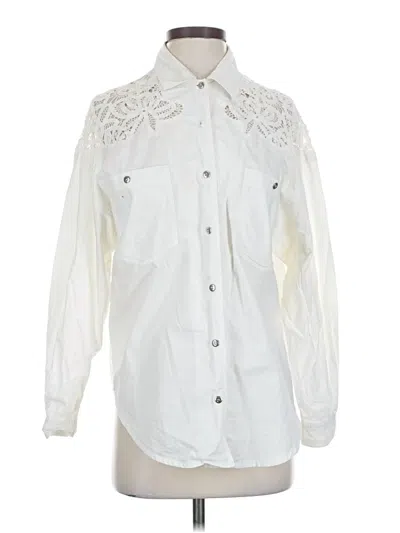 Pre-owned Together! Long Sleeve Blouse In White