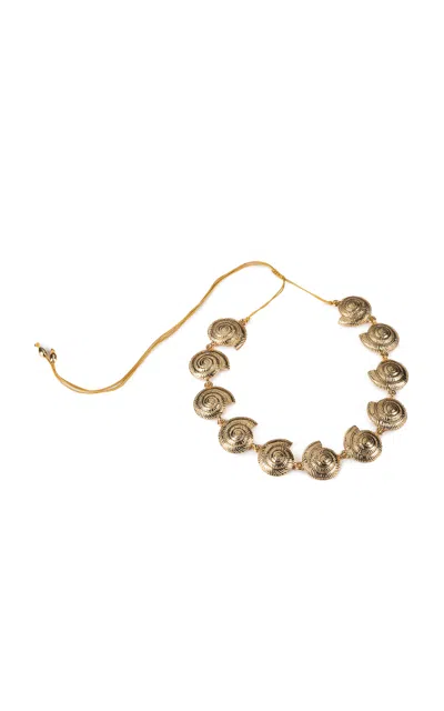 Tohum Concha Archi 24k Gold-plated Shell Necklace