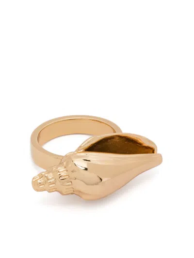 Tohum Concha Colubra Ring In Gold