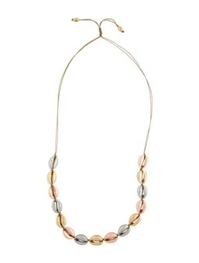 Pre-owned Tohum Design Multicolor Concha Adjustable Choker Necklace, 24"