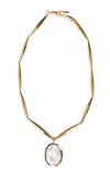 Tohum Lumia Theia 24k Gold-plated Crystal Pendant Necklace