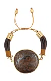 Tohum Magical Nature Golden Jasper Bracelet In Brown