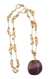 Tohum Magical Nature Mookaite Jasper Pendant Necklace In Purple