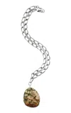 Tohum Magical Nature Rainforest Jasper Pendant Necklace In Green