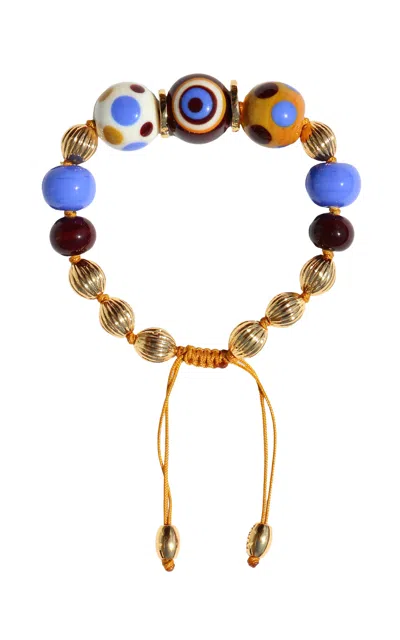 Tohum Murano Glass Beads Charm Bracelet In Multi