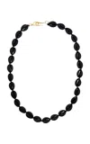 Tohum New Generation Concha Puka Long Necklace In Black
