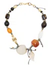 Tohum Samsara Iv 24kt Gold-plated Necklace In Brown