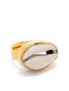 Tohum Seashell-appliqué Ring In 金色