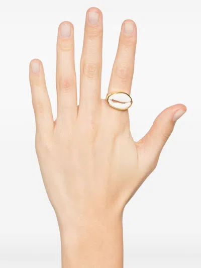 Tohum Seashell-appliqué Ring In 金色
