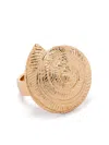 Tohum Small Concha Archi Ring In Gold