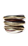 Tohum Terra Sahra 24k Gold-plated Leather Cord Bracelet Set