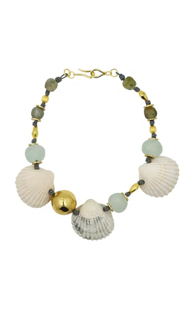 Tohum Terra Seashell And Vintage Beads Necklace