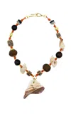 Tohum Terra Seashell And Vintage Beads Necklace