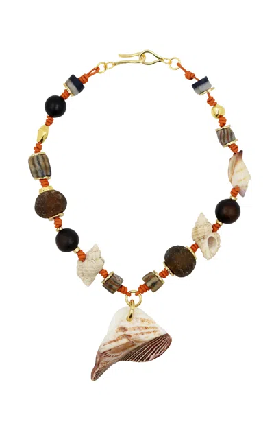 Tohum Terra Seashell And Vintage Beads Necklace
