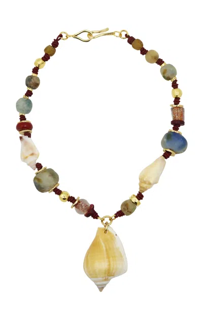 Tohum Terra Seashell And Vintage Beads Necklace