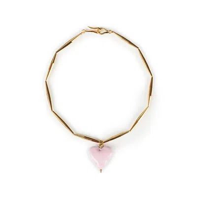 Tohum Women's Cuore Necklace – Pink Bubble