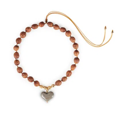 Tohum Women's Cuore Resort Necklace – Grey