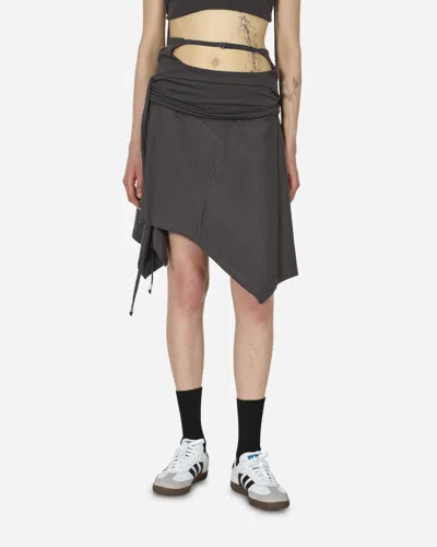 Toile Studios System Midi Skirt Charcoal In Black